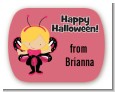 Dress Up Butterfly Costume - Personalized Halloween Rounded Corner Stickers thumbnail