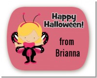 Dress Up Butterfly Costume - Personalized Halloween Rounded Corner Stickers