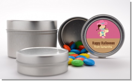 Dress Up Cowgirl Costume - Custom Halloween Favor Tins