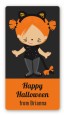 Dress Up Kitty Costume - Custom Rectangle Halloween Sticker/Labels thumbnail