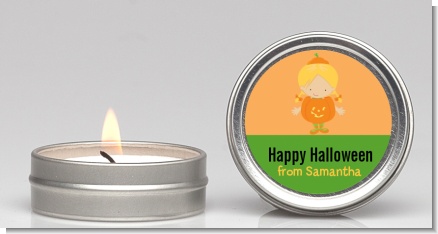 Dress Up Pumpkin Costume - Halloween Candle Favors