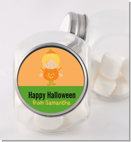 Dress Up Pumpkin Costume - Personalized Halloween Candy Jar