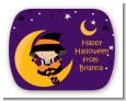 Dress Up Witch Costume - Personalized Halloween Rounded Corner Stickers thumbnail