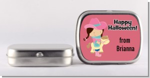 Dress Up Cowgirl Costume - Personalized Halloween Mint Tins