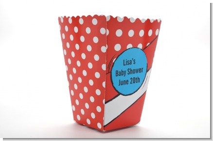 Dr. Seuss Inspired - Personalized Baby Shower Popcorn Boxes