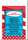 Dr. Seuss Inspired - Baby Shower Petite Invitations