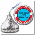 Dr. Seuss Inspired Thing 1 Thing 2 - Hershey Kiss Birthday Party Sticker Labels thumbnail