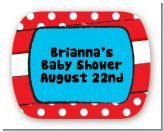 Dr. Seuss Inspired - Personalized Baby Shower Rounded Corner Stickers