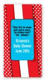 Dr. Seuss Inspired - Custom Rectangle Baby Shower Sticker/Labels