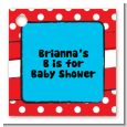 Dr. Seuss Inspired - Personalized Baby Shower Card Stock Favor Tags thumbnail