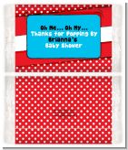 Dr. Seuss Inspired - Personalized Popcorn Wrapper Baby Shower Favors