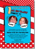 Dr. Seuss Inspired - Photo Birthday Invitations Dr. Seuss Inspired - Photo Birthday Invitations