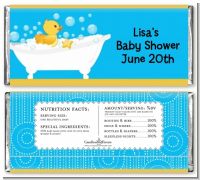 Duck - Personalized Baby Shower Candy Bar Wrappers
