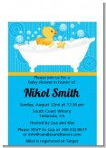 Duck - Baby Shower Petite Invitations