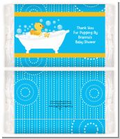 Duck - Personalized Popcorn Wrapper Baby Shower Favors