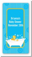 Duck - Custom Rectangle Baby Shower Sticker/Labels