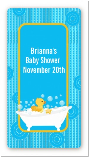 Duck - Custom Rectangle Baby Shower Sticker/Labels