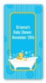 Duck - Custom Rectangle Baby Shower Sticker/Labels