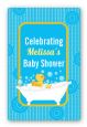 Duck - Custom Large Rectangle Baby Shower Sticker/Labels thumbnail
