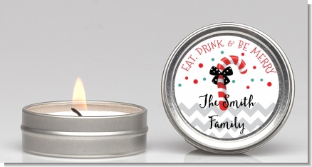 Eat, Drink & Be Merry - Christmas Candle Favors