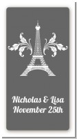 Eiffel Tower - Custom Rectangle Bridal Shower Sticker/Labels