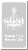 Elegant Chandelier - Custom Rectangle Bridal Shower Sticker/Labels