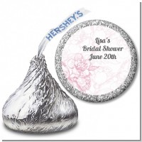 Elegant Flowers - Hershey Kiss Bridal Shower Sticker Labels