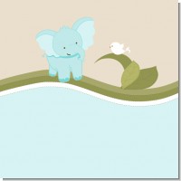 Elephant Baby Blue Baby Shower Theme