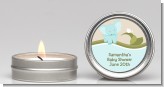 Elephant Baby Blue - Baby Shower Candle Favors