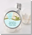 Elephant Baby Blue - Personalized Baby Shower Candy Jar thumbnail