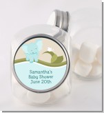 Elephant Baby Blue - Personalized Baby Shower Candy Jar