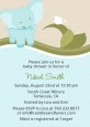 Elephant Baby Blue - Baby Shower Invitations thumbnail