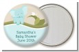 Elephant Baby Blue - Personalized Baby Shower Pocket Mirror Favors thumbnail