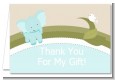 Elephant Baby Blue - Baby Shower Thank You Cards thumbnail