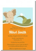 Elephant Baby Neutral - Baby Shower Petite Invitations