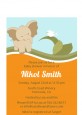 Elephant Baby Neutral - Baby Shower Petite Invitations thumbnail