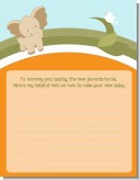 Elephant Baby Neutral - Baby Shower Notes of Advice