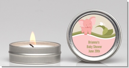 Elephant Baby Pink - Baby Shower Candle Favors