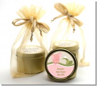 Elephant Baby Pink - Baby Shower Gold Tin Candle Favors