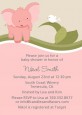 Elephant Baby Pink - Baby Shower Invitations thumbnail
