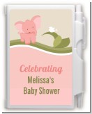 Elephant Baby Pink - Baby Shower Personalized Notebook Favor
