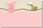 Elephant Baby Pink - Personalized Baby Shower Placemats