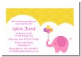 Elephant Pink - Birthday Party Petite Invitations thumbnail