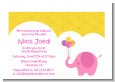 Elephant Pink - Birthday Party Petite Invitations thumbnail