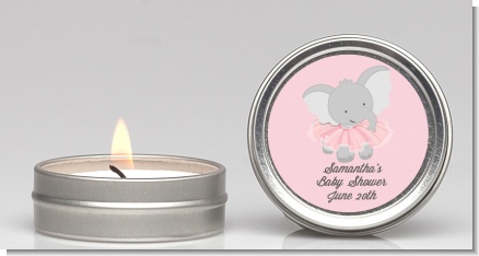 Elephant Pink Tutu - Baby Shower Candle Favors