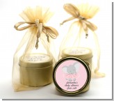 Elephant Pink Tutu - Baby Shower Gold Tin Candle Favors