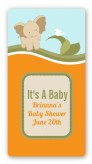 Elephant Baby Neutral - Custom Rectangle Baby Shower Sticker/Labels