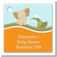 Elephant Baby Neutral - Personalized Baby Shower Card Stock Favor Tags thumbnail