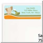 Elephant Baby Neutral - Baby Shower Return Address Labels