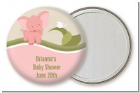 Elephant Baby Pink - Personalized Baby Shower Pocket Mirror Favors